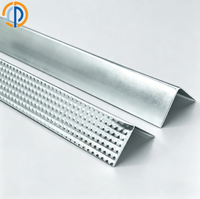 Protection d'angle murale en acier galvanisé embossé en forme de L, plusieurs tailles disponibles pour la protection des coins de cloisons sèches
