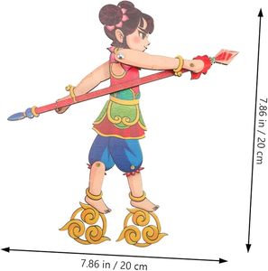 Kit <span class=keywords><strong>de</strong></span> sombras tradicionales, juguete <span class=keywords><strong>de</strong></span> espectáculo <span class=keywords><strong>de</strong></span> marionetas DIY para niño, niña, adultos, Educación Temprana, actividades familiares, personajes, accesorio artesanal - Product Image 6