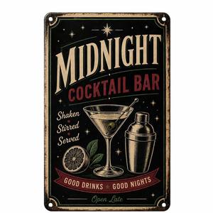 Plaque Métallique Vintage Amusante pour Restaurant 8x12 Pouces, Décoration Murale Rétro pour Bar, <span class=keywords><strong>Diner</strong></span>, Pub, Café, Cave à Hommes, Cuisine, Cadeau - Product Image 1