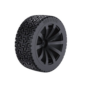 Ruedas De Coche De Juguete De 0.787 In Neumático De Goma Para Eje De 0 079 In Diy Modelo Accesorios