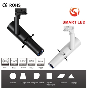 Projecteur LED sur rail mini SMART, orientable et modulable, 10W 20W 30W, corps en aluminium, compatible Triac/Dali, haute CRI, garantie 5 ans - Product Image 5