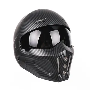 TN-8658X phong cách retro xe máy cưỡi Mũ bảo hiểm an toàn người đàn ông xe máy Motocross đua đầy đủ mặt bảo vệ