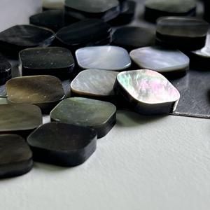 Hoja de concha negra de esquinas redondas cuadradas naturales de fábrica con tamaño personalizable - Product Image 3