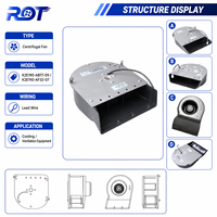 Ventilador de Refrigeración Original Alemán K2E190-AB77-09 75W, Bajo Ruido, Refrigeración Estable, Diseño Compacto, Ventilación con Convertidor de Frecuencia