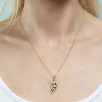 Collier pendentif cœur cassé arc-en-ciel argent Gemnel pour femme, collier de couple meilleur ami, mode 925