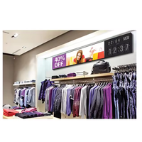 Écran LCD tactile de 24,5 pouces pour magasin de détail, ultra-fin, haute luminosité, étagère extensible, gestion à distance, 4G WIFI USB