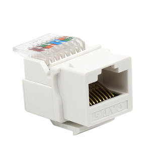 OEM 8P8C メス <span class=keywords><strong>RJ45</strong></span> UTPCat5e/Cat6/Cat6A キーストーンジャック 90度ピン対応 ブラックモジュール ネットワークコネクタ 通信 ISO9001 - Product Image 2