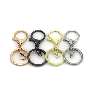 Wholesale lobster clasp swivel <b>hook</b> <b>clip</b> round keychain keyring carabiner - Product Image 5
