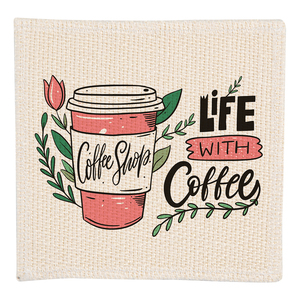 Hot Sale Standard Personal isierte Tasse Tischset Natural Plain Sublimation Rohlinge Wasch bare Stoff Leinen Square Coaster <span class=keywords><strong>Mat</strong></span> 10x10cm - Product Image 1