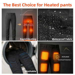 Style européen coupe-vent hiver pantalons chauffants hommes intelligents pantalons chauffants pantalons <span class=keywords><strong>d</strong></span>écontractés lavé Dennetsu Pantsu pour l'équitation <span class=keywords><strong>chasse</strong></span> - Product Image 2