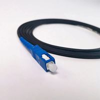 Kabel Serat Optik Flat Drop Outdoor Single Mode 2-288 Core G657A1 G657A2 FTTH Komunikasi Internet Tembaga PVC
