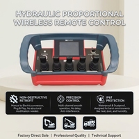 Contrôleur de type joystick sans fil industriel avancé IP67 pour machines agricoles, système hydraulique