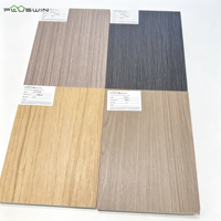 Panneau stratifié PVC haute qualité, motif grain de bois, résistant à l'humidité, pour armoire et meuble de cuisine