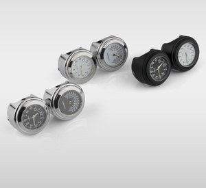 <strong>Motorcycle</strong> Quartz <strong>Clock</strong> 7/8" Waterproof Chrome Bike Handlebar Time Temperature Watch Aluminum Luminous <strong>Clock</strong> - Product Image 5