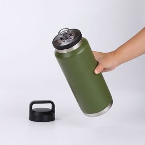 Termo Deportivo de Acero Inoxidable 304, Aislado al Vacío, 6-12 Horas, Gran Capacidad, Portátil para Exteriores, Color Degradado de Alta Gama - Product Image 4