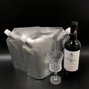 Emballage en aluminium de qualité alimentaire 500ml 800ml pochette debout refermable durable avec bec pour vin Champagne - Product Image 4