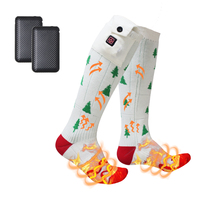 Chaussettes chauffantes légères pour hommes, auto-chauffantes, technologie thermique électrique, chaussettes d'hiver avec logo sur le dessus pour usage corporel