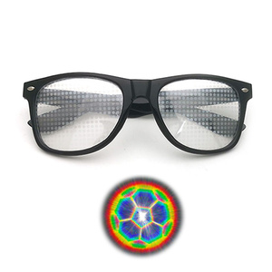 Festival Heart Diffraction Plastic <strong>Glasses</strong> Frame Firework &amp; Heart Shape Paper Diffraction Rainbow <strong>Glasses</strong> for Christmas <strong>Parties</strong> - Product Image 3