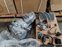 Ensemble moteur de moto Zongshen 190cc CQHZJ ZS1P62YML-2, moteur Zongshen 190cc W190, moteur 4 temps