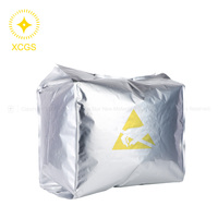 Sac sous vide en aluminium surdimensionné, tridimensionnel, à fond carré, antistatique, barrière contre l'humidité pour équipements volumineux