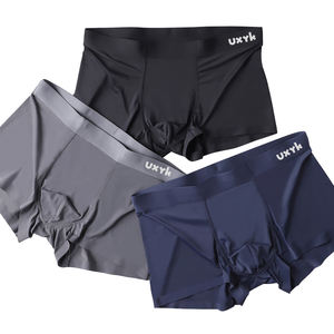 Vente en gros Prix bas Ensemble <span class=keywords><strong>de</strong></span> sous-vêtements mi-hauts respirants sans couture en soie glacée pour hommes - Product Image 2