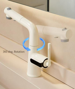 <span class=keywords><strong>Rubinetto</strong></span> da <span class=keywords><strong>Bagno</strong></span> LED <span class=keywords><strong>con</strong></span> <span class=keywords><strong>Doccetta</strong></span> Estraibile, Erogazione Acqua Calda e Fredda, <span class=keywords><strong>Rubinetto</strong></span> Lavabo <span class=keywords><strong>Bagno</strong></span> Regolabile a Tre Funzioni - Product Image 3