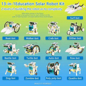 Kit de robots solaires STEM 13-en-1 pour enfants de 8 à 12 ans, ensemble de construction d'expériences DIY, jouet scientifique et d'ingénierie - Product Image 4