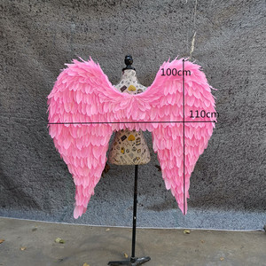 F0 Ali d'Angelo in Piume Nere per Decorazioni di Halloween, Vendita all'Ingrosso, per Cosplay, Angelo, Diavolo, Fata, Decorazione Murale - Product Image 4