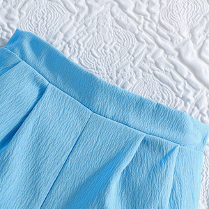 ชุดเซ็ตสองชิ้นสำหรับเด็กผู้หญิงช่วงฤดูร้อน เสื้อแขนกุดปักลายดอกไม้และกางเกงขาสั้นเรียบง่าย เสื้อผ้าแฟชั่นเด็ก - Product Image 5