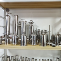 Filter Mikro Berpori Baja Tahan Karat Kelas Makanan, Saringan Kartrid Baja Tahan Karat, Elemen Filter Air, Mikrofilter