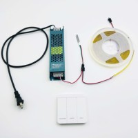 Bande lumineuse LED COB 24V, couleur unique, effet de poursuite, 360 LED par mètre, 10 m par rouleau, bande LED COB flexible