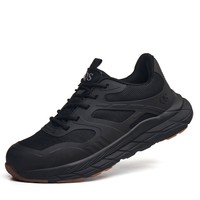 Chaussures noires identiques pour hommes et femmes - durables, style tendance 9060