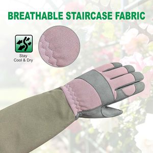 Guantes de Podar Frigg Rose, Ambidiestros, Recubiertos de Nitrilo, ANSI/ISEA Nivel de Corte 3, Puño Extra Largo, Protección Contra Espinas para Jardinería - Product Image 3