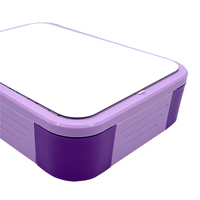 Boîte à lunch Bento pour enfants avec couvercle en plastique, facile à nettoyer, à compartiments sectionnés, pour filles et garçons