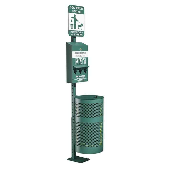 Outdoor Dog Park Products Waste Station with Pet Waste Bag Dog Poop ...