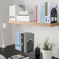 Porte-livres en métal de haute qualité, design arbre, couleur noire, supports pour livres lourds, marque OEM, fabriqué dans le Guangdong