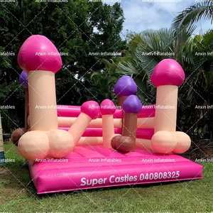 Château gonflable commercial en PVC pour soirée de filles/garçons, combo Big Dick pour soirée de filles/garçons - Product Image 1