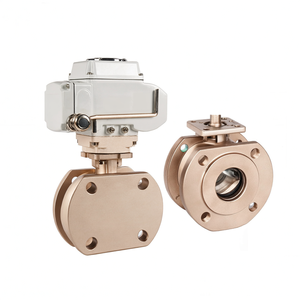 Vanne à boisseau sphérique électrique COVNA, commande urgente, acier inoxydable 304, finition italienne, passage de flux droit, vanne électrique - Product Image 1