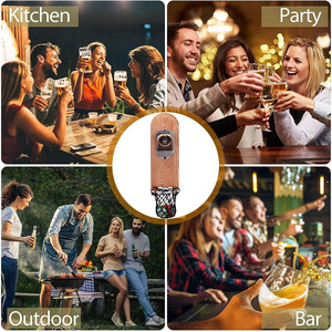 Práctico abridor de botellas magnético de madera y Metal para colgar en la <span class=keywords><strong>pared</strong></span> <span class=keywords><strong>sacacorchos</strong></span> para cocina abridor de cerveza personalizable magnético - Product Image 5