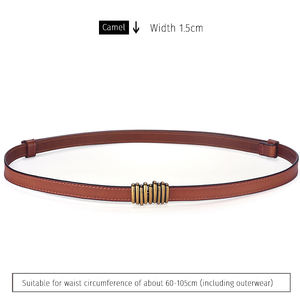 เข็มขัดผู้หญิงเข้ากับทุกชุดเข็มขัดแฟชั่นใหม่คลาสสิกเข็มขัดหนังแท้แบบเรียบง่าย - Product Image 2