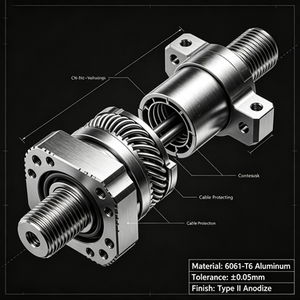 Máquina de Torno CNC de 5 Ejes Personalizada, Centro de Mecanizado de Piezas de Aluminio, Fresado y Torneado de Alta Precisión para Automóviles - Product Image 1