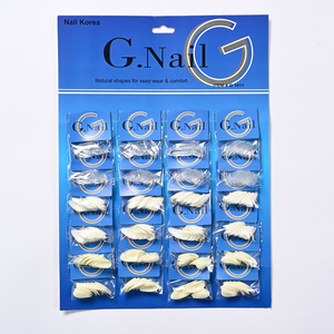 Nouveaux produits pour ongles, <span class=keywords><strong>couleur</strong></span> unie, 24 emballages, plaque de cartes, <span class=keywords><strong>faux</strong></span> ongles, vente en gros - Product Image 4