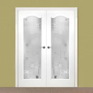Porta a Battente in PVC Bianco Impermeabile per Bagno Interno di Casa e Hotel - Product Image 1