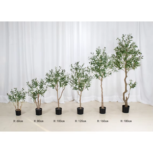 Grand <span class=keywords><strong>olivier</strong></span> artificiel en plastique <span class=keywords><strong>pour</strong></span> décoration extérieure, faux bambou en <span class=keywords><strong>pot</strong></span>, plante Monstera verte, différentes tailles - Product Image 2