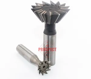 เครื่องตัดกัดหางนก 55 องศาเราเตอร์ CNC บิตก้านตรง HSS End Mill