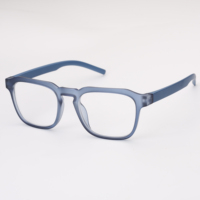 Gafas de lectura de moda cuadradas unisex OEM nuevo diseño con colores personalizables opciones de Marco naranja y azul ligero