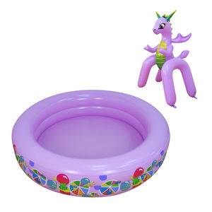 Mini <span class=keywords><strong>piscine</strong></span> gonflable au-dessus du <span class=keywords><strong>sol</strong></span> pour enfants Vibrant Purple Adorable <span class=keywords><strong>piscine</strong></span> de jardin d'arrière-cour sur le thème des dinosaures pour les enfants - Product Image 3