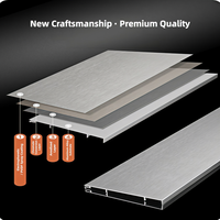 Plinthe murale en alliage d'aluminium anti-corrosion 1,2 mm double couche étanche écologique à clipser pour hôtel