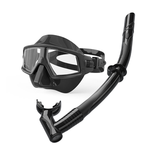 طقم قناع غوص ZMZ DIVE M210+S20 معتمد من CE، من السيليكون السائل منخفض الحجم والبولي كربونات، مضاد للضباب، للغوص الحر والغطس والصيد بالرمح - Product Image 3