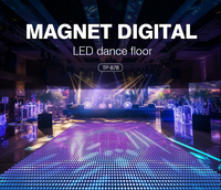 Planchers de danse mobiles en acrylique pour événements disco, éclairage de scène et mariages